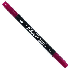 Tsukineko TSUPF61 Dual-Ended Fabric Marker Color-Fast, Burgundy