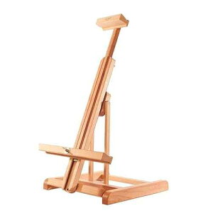 Mabef M/31 Adjustable Beech-Wood Table Easel ? Indoor Tabletop Easel for Oil, Acrylic, Watercolour & Pastel, Canvas Up to 100 cm, Adjustable Angle & Height