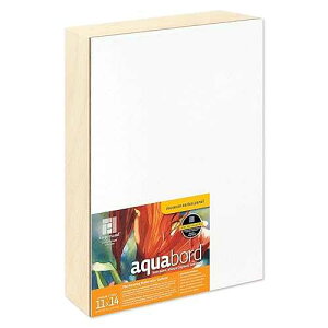 Ampersand Art Supply Watercolor Painting Panel: Museum Series Aquabord, 2 Inch Cradled Profile, 11 x 14