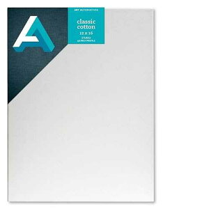 Art Alternatives Classic Cotton Stretched Canvas, Studio, .75 in Profile, 12 in x 16 in