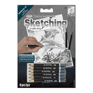 Royal & Langnickel ROYAL BRUSH Sketching Mini Dolphincs (SKMIN-101)