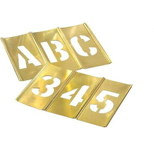 CH Hanson 10076 6 Brass Letters & Numbers Set 45 pc