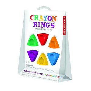 Kikkerland Triangle Crayon Rings, Set of 6 (4317)