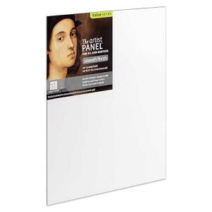 Ampersand Art Supply Wood Gesso Artist Painting Panel: Primed Smooth, 11 x 14, 1/8 Flat Profile