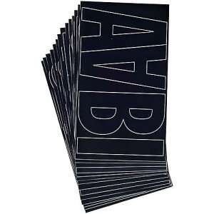 Westcott LetterCraft Permanent Vinyl Letters, Franklin Gothic Font, 6-Inch Characters, Black (PF6-CN BLK/15855)