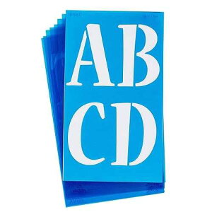 Westcott LetterCraft Stencil, Nueva Font, 4-Inch Characters (SN4-C/15830)