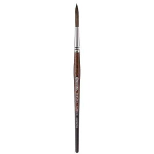 Escoda Versatil 1549 Series Artist Watercolor and Acrylic Paint Brush, Short Handle, Rigger, Size 8