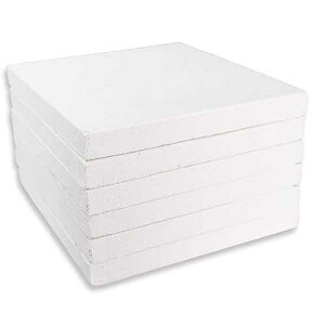 LWR CRAFTS Mini Stretched Canvas 4 X 4 Pack of 6