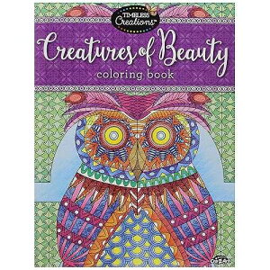 CRA-Z-Art Timeless Creations Adult Coloring Books: Creatures of Beauty Creative Coloring Book (16278-6)
