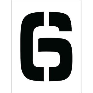 NMC National Marker Corp. PMC12-6 Stencil, Number 6, 12 Inch