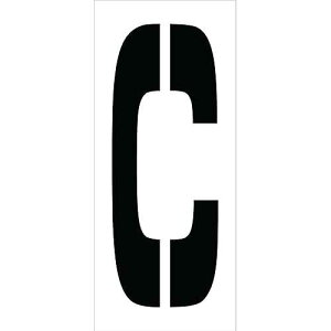 NMC National Marker Corp. PMC24-C Stencil, Letter C, 24 Inch