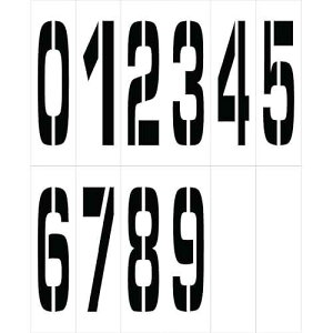 NMC National Marker Corp. PMN36 Individual Character Stencil Number Set 36 Inch