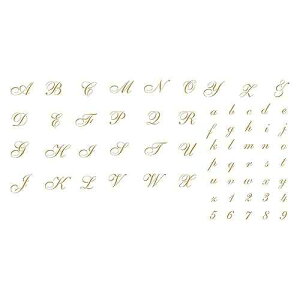 Stencils for Walls 1? Cursive Stencil, 10 x 12.5 inch (L) - Letters Alphabet ABC Font Stencils Template for Painting