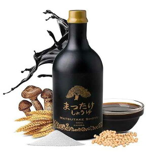 HAKU Matsutake Shoyu Japanese Soy Sauce (500 ml) - Organic Mushroom Flavored Dark Soy Sauce - Pure Soy Sauce with No Additives - Unfiltered Shoyu Sauce for Ramen, Ponzu, Sushi, Sashimi