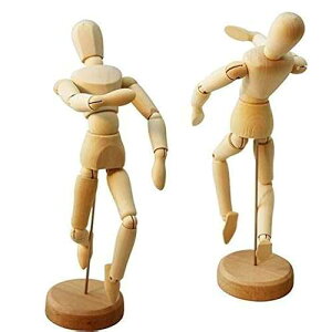 HSOMiD Flexible Moveable Wooden Artists 12 Inches for Sketching Drawing Painting Home Office Desk Decoration - 1 Set