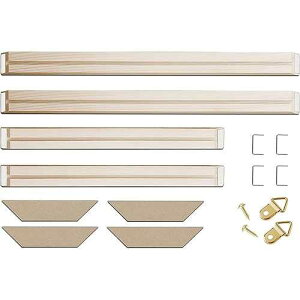 P&L ART. DIY Solid Wood Canvas Frame Kit with Stretch Bar - Customized Wooden Art Frames for tings - Easy-to-Build Canvas Stretching System - Wall Art & Oil ting Accessories (16 x 20)