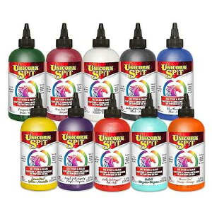Unicorn SPiT Gel Stain & Glaze in One - 10 Paint Collection 8 oz Bottles