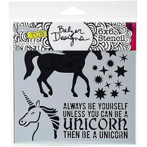Crafters Workshop TCW738S Template 6x6-Unicorn