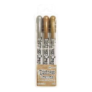 Ranger TDBK58700 Metallics Tim Holtz Di Crayon Set