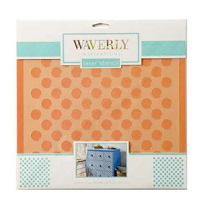 Waverly �C���X�s���[�V���� ���[�U�[ �X�e���V�� - ���� - �r�b�O �h�b�g�A12 �C���` x 12 �C���` Waverly Inspirations Laser Stencils - Decor - Big Dot, 12 x 12