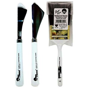 �{�u�E���X �y�C���g�p�i �i�C�t�Z�b�g �w�i�u�����_�[�u���V�L�b�g�t�� Bob Ross Painting Supplies Knife Set with Background Blender Brush Kit