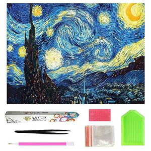 OWAY �t���h���� 5D �_�C�������h�y�C���e�B���O 20X16 �C���`�A�y�C���g�o�C�i���o�[�L�b�g ����_�C�������h�y�C���e�B���O�L�b�g �Ƃ̕ǂ̑����p OWAY Full Drill 5D Diamond Painting 20X16 inch, Paint by 