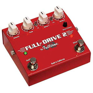 Fulltone Full-Drive2 v2 Overdrive Pedal with Dual-Channel, 6 Clipping Modes, True Bypass, JRC4558, 9 18V