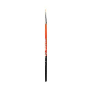 KINGART Premium Radiant 6000-1 Round Series Artist Brush, Synthetic Taklon Hair, Short Handle, for Acrylic, Oil and Watercolor Painting, Size 1