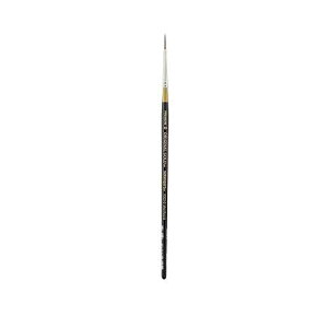 KINGART Premium Original Gold 9020-0 Ultra Round Series Artist Brush, Golden Taklon Synthetic Hair, Short Handle, for Acrylic, Watercolor, Oil and Gouache Painting, Size 0