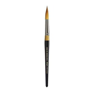 KINGART Premium Original Gold 9020-18 Ultra Round Series Artist Brush, Golden Taklon Synthetic Hair, Short Handle, for Acrylic, Watercolor, Oil and Gouache Painting, Size 18