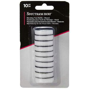 Spectrum Noir Blending Refills-Round 10PC Mixed Media Tool, White