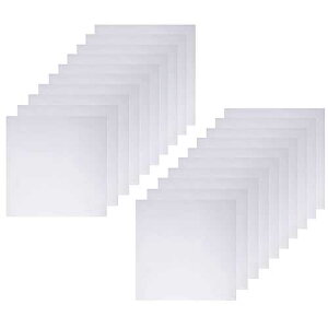 Sovenny 20 Pieces 7 mil Square Mylar Sheet Blank Stencils 6 6 inch Templates for Cricut and Silhouette Machines