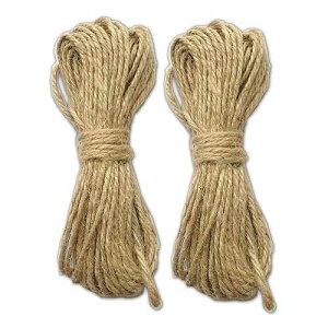 LWR CRAFTS �W���[�g���[�v 2.5mm 90�t�B�[�g �i�`������ ���^����o�T�~�p LWR CRAFTS Jute Rope 2.5mm 90ft Natural for Small Clothespins
