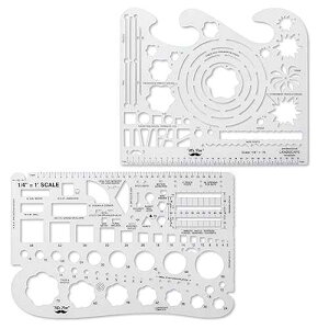 Mr. Pen- Landscape Templates, Architectural Templates, Drafting Tools, Landscaping Tools, Landscape Design Template, Drafting Ruler Shapes, Drawing Stencils