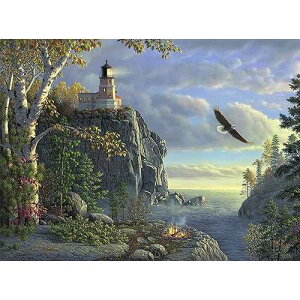 Ledgebay DIY t by Numbers Kit for Adults Unframed Canvas: Beginner to Advanced t by Numbers Kit Kits Include Acrylic t Set 4 Brushes & Tabletop Easel - (Guiding Light 16 x 20 Unframed)