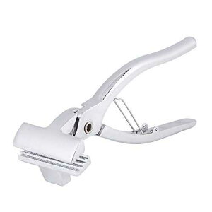 HEEPDD Pliers, Professional Pliers Alloy Clamp 6cm Widen Mouth Art Supply Stainless Steel Pliers with Spring Return Handle For Stretching Oil ting