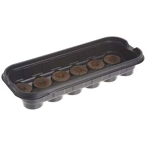 Jiffy Seed Starting Windowsill Greenhouse with 12 Biodegradable 36mm Peat Pellets (J312)