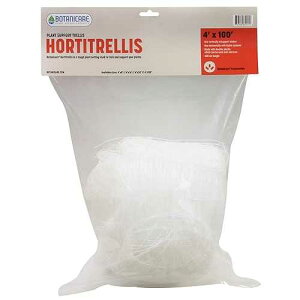 Botanicare Hortitrellis, Horizontal and Vertical Applications, Will Not Tangle, White Plastic, Plant Support, Reuseable, Hydroponics, 4 ft x 100 ft, B005AXV4CA