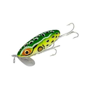 Arbogast Jitterbug Topwater Bass Fishing Lure - Excellent for Night Fishing, Freshwater Fishing Gear and Accessories, Leopard Frog, 3, 5/8 oz