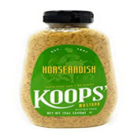 Koops マスタード スクイーズ ホースラディッシュ グルテンフリー 12 オンス (3 パック) Koops Mustard Squeeze Horseradish Gluten Free 12 Ounce (3 Pack)