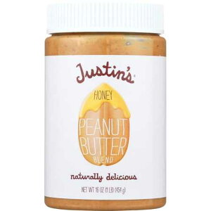 Justins �i�b�c�o�^�[ - �i�`�������n�j�[�s�[�i�b�c�A16�I���X 6����P�[�X Justin's Justins Nut Butter - Natural Honey Peanut, 16 Ounce Case of 6