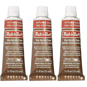 Rub'n Buff �U �I���W�i�� ���b�N�X ���^���b�N �t�B�j�b�V�� �I�[�^�� �S�[���h [3 �p�b�N] F S FRAMER SUPPLY Rub 'n Buff The Original Wax Metallic Finish autumn gold [PACK OF 3 ]