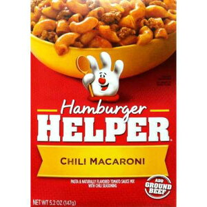 �x�e�B �N���b�J�[ �`�� �}�J���j �n���o�[�K�[ �w���p�[ 5.2�I���X (5 �p�b�N) Betty Crocker CHILI MACARONI Hamburger Helper 5.2oz (5 Pack)