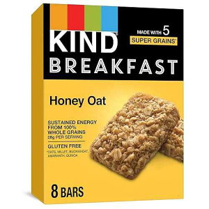 KIND Breakfast Bars, Honey Oat, Healthy Snacks, Gluten Free, 32 Count
