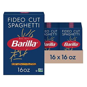 ??? ??? ? ???? ???, 16?? ?? (16? ??) - ?? ? ????? ?? Non-GMO ??? - ?? ?? ??? Barilla Fideo Cut Spaghetti Pasta, 16 oz. Box (Pack of 16) - Non-GMO, Made with Durum Wheat S