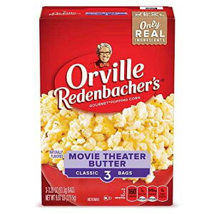 Orville Redenbacher's Orville Redenbacher�fs Microwave Popcorn, Movie Theater Butter Flavor, 3g Fiber Per Serving, 3.3 oz., 3-Count
