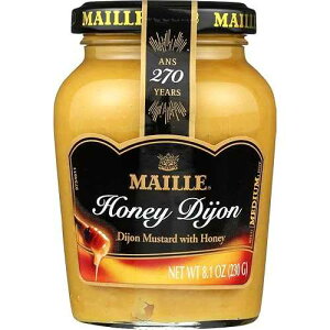 Maille Mustard Honey Dijon for Vinaigrettes, Glazed Vegetables, and Chicken Recipes Gourmet Dijon mustard imported from France, made with real Honey, 8.11 Ounce (Pack of 6)