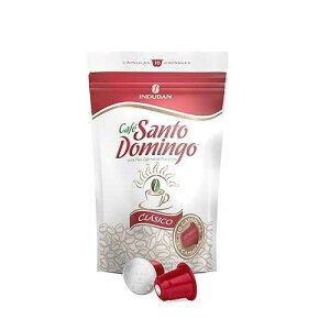 Cafe Santo Domingo INDUBAN Cafe Santo Domingo Clasico Capsules - Compatible with Nespresso Original Brewers - Product from the Dominican Republic (10 Count)