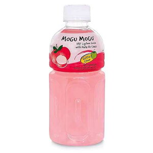 ���������t���[�c�W���[�X �i�^�f�R�R���� 10.82�I���X (24�{�p�b�N) (���C�`) miubaao Mogu Mogu Fruit Juice with Nata De Coco, 10.82 oz (Pack of 24) (Lychee)