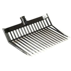 Little Giant DuraFork Pitch Fork Replacement Head / Durable Polycarbonate Stable Fork Head with Angled Tines / Manure Fork / Made in USA (Pack of 1, Black)